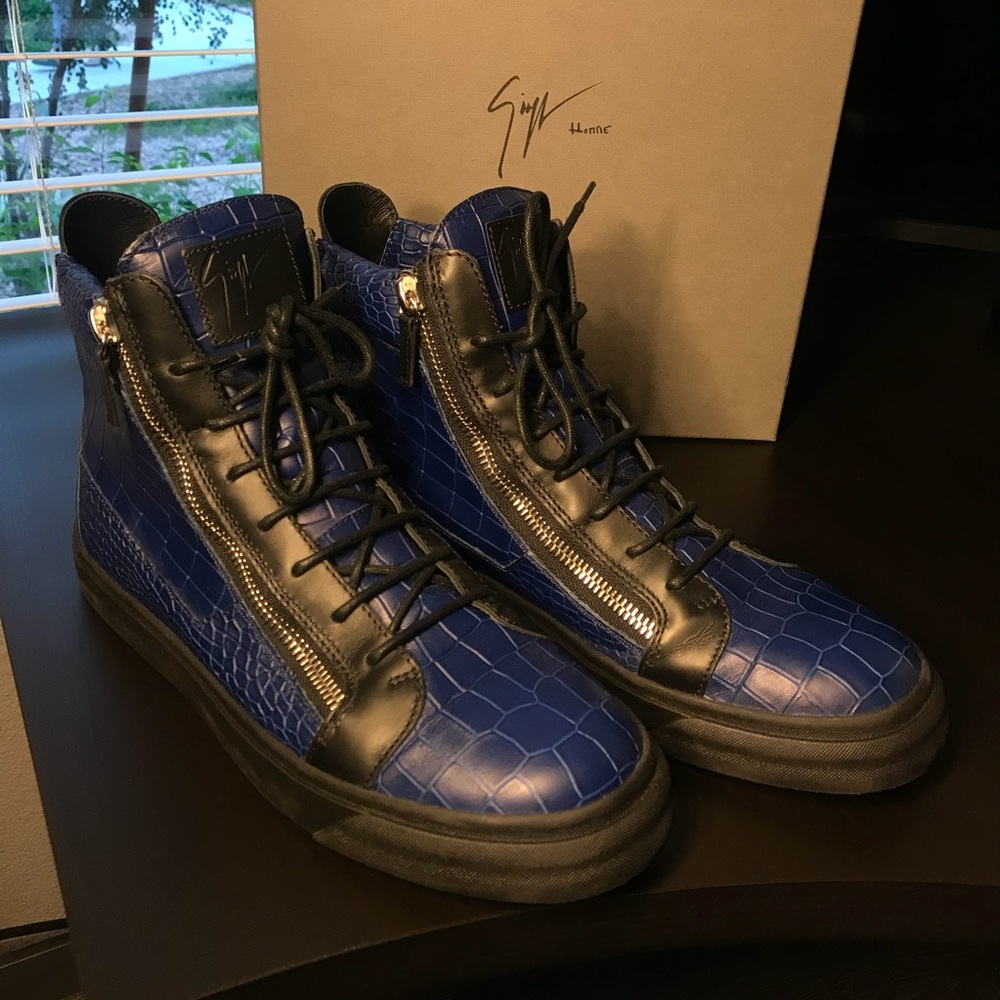 Men’s giuseppe zanotti London crocodile sneaker
